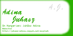 adina juhasz business card